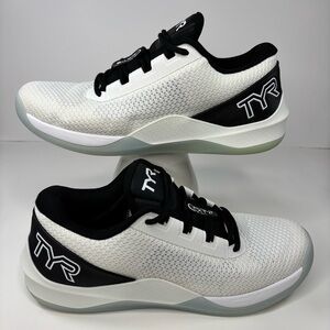 TYR CXT-2 Trainer Womens 10 Men’s 8.5 Training Athletic White Black Sneakers